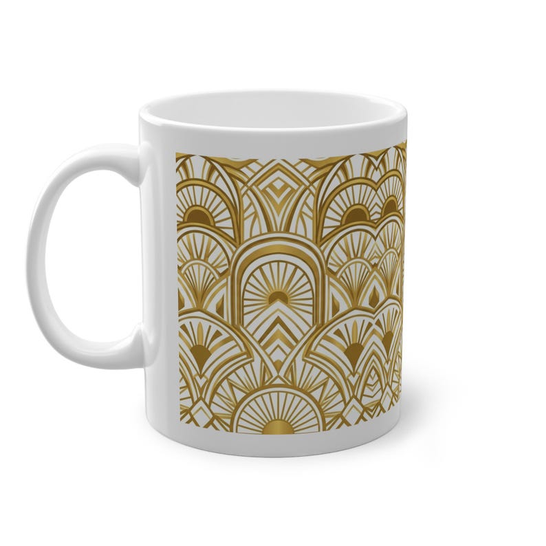 Art Deco Golden Geometry 1920S - Mug image 2