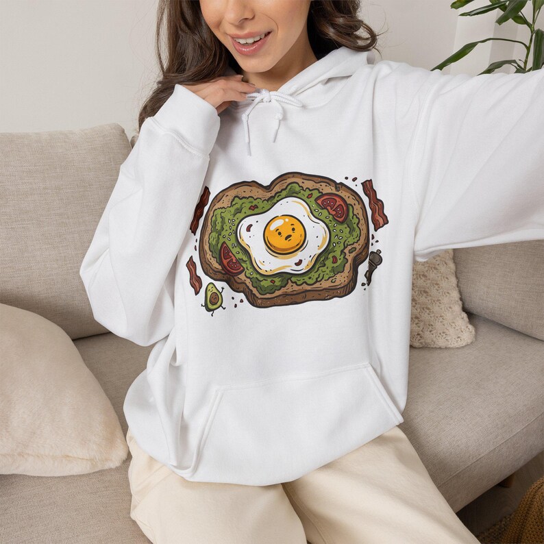 Funny Avocado Toast Breakfast - Hoodie immagine 5