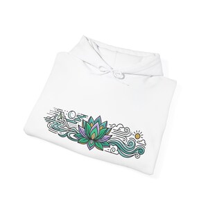 Zen Lotus Flower Mindfulness - Hoodie image 2