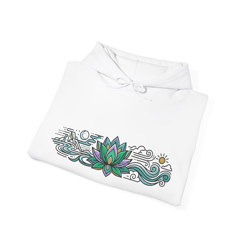 Zen Lotus Flower Mindfulness - Hoodie image 2