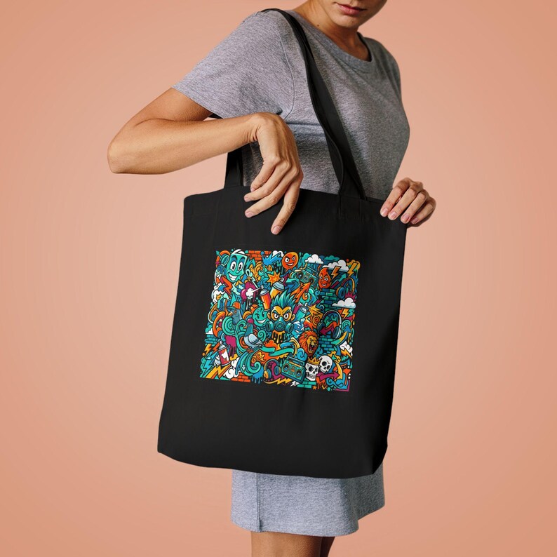 Graffiti Urban Street Art Mural - Tote Bag image 4