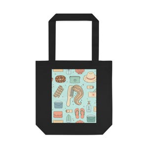 Salty Hair Don't Care Beach Tote Bag | Summer Canvas Tote | Vacation Gift imagen 1