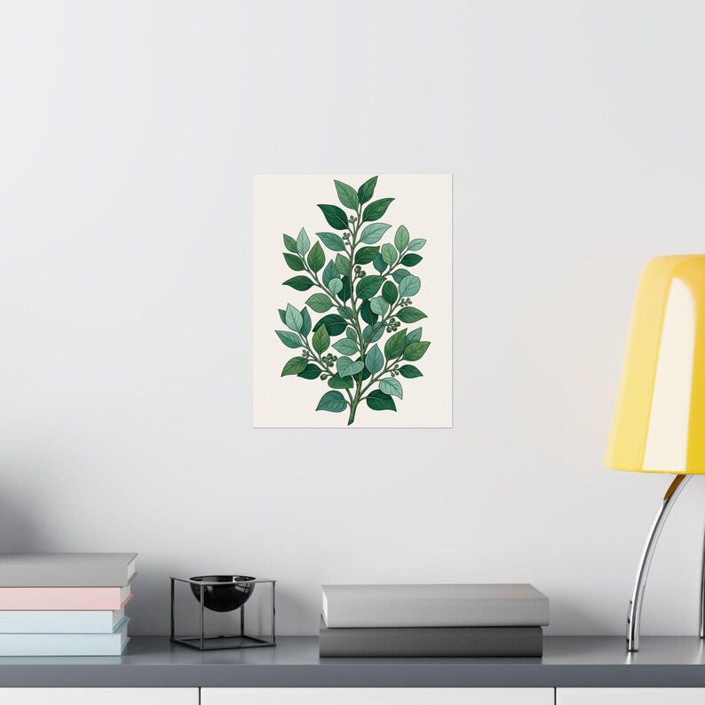Botanical Eucalyptus Branch - Poster zdjęcie 8
