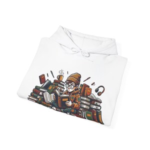 Bookstack Reading Nerd - Hoodie imagen 2