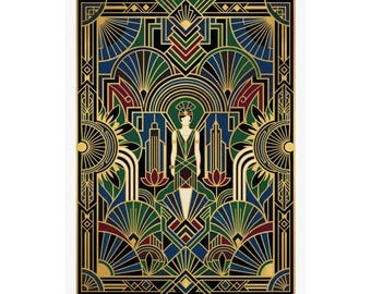 Art Deco Golden Geometry 1920S - Poster