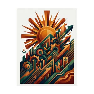 Motivational Quote Rise And Grind - Poster bild 2