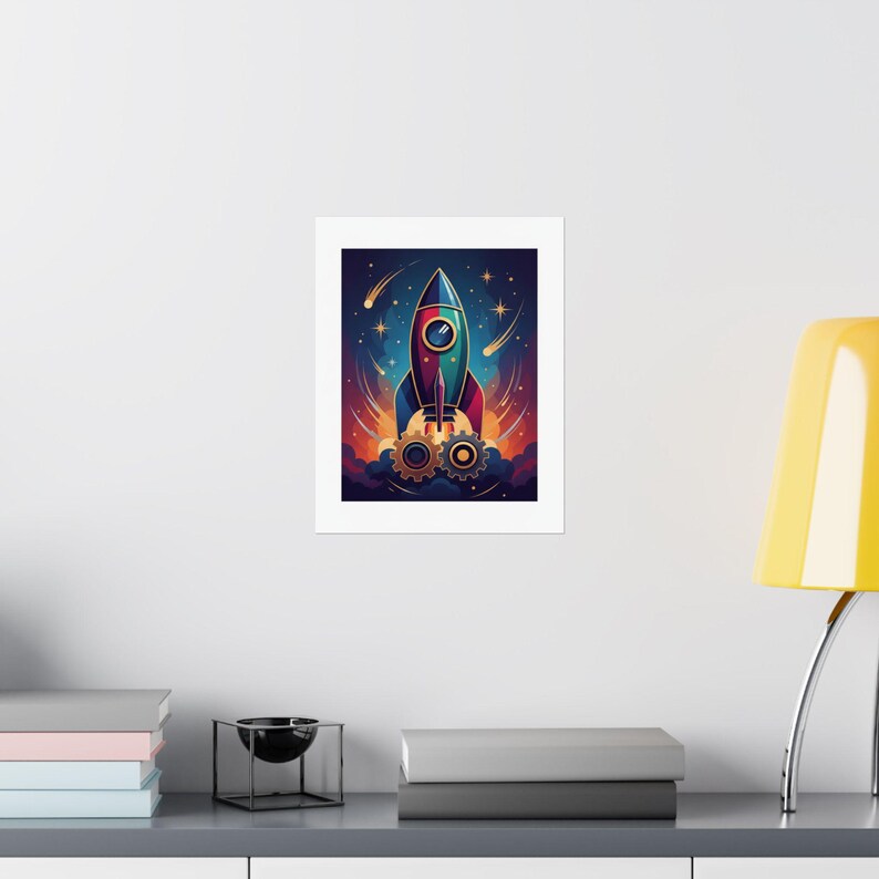 Dream Big Work Hard Motivational Poster | Inspirational Wall Art Office Decor | Motivation Quote Print zdjęcie 8