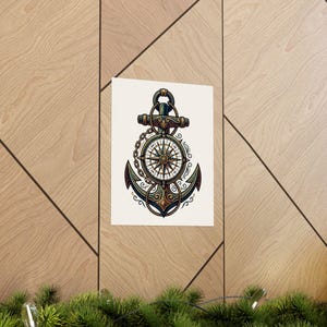 Nautical Anchor And Compass - Poster image 5