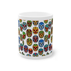 Mexican Luchador Mask Colorful - Mug image 1