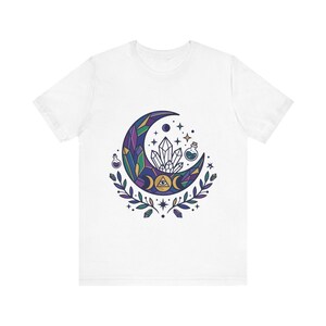 Crystal Moon Witchy Aesthetic - Tshirt image 1