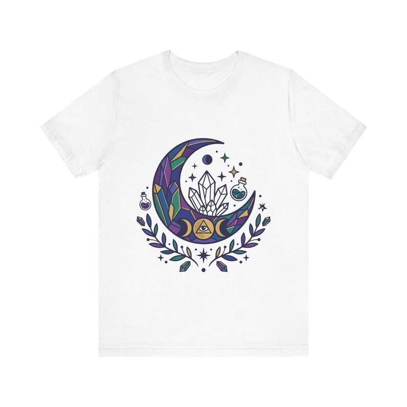 Crystal Moon Witchy Aesthetic - Tshirt image 1