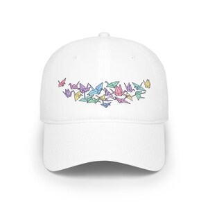 Origami Paper Crane Flock In Pastel - Cap image 1