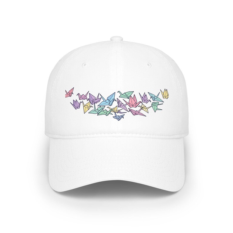 Origami Paper Crane Flock In Pastel - Cap image 1