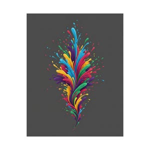 Abstract Color Splash Poster, Vibrant Wall Art, Modern Abstract Painting, Colorful Home Decor, Living Room Art Print bild 2