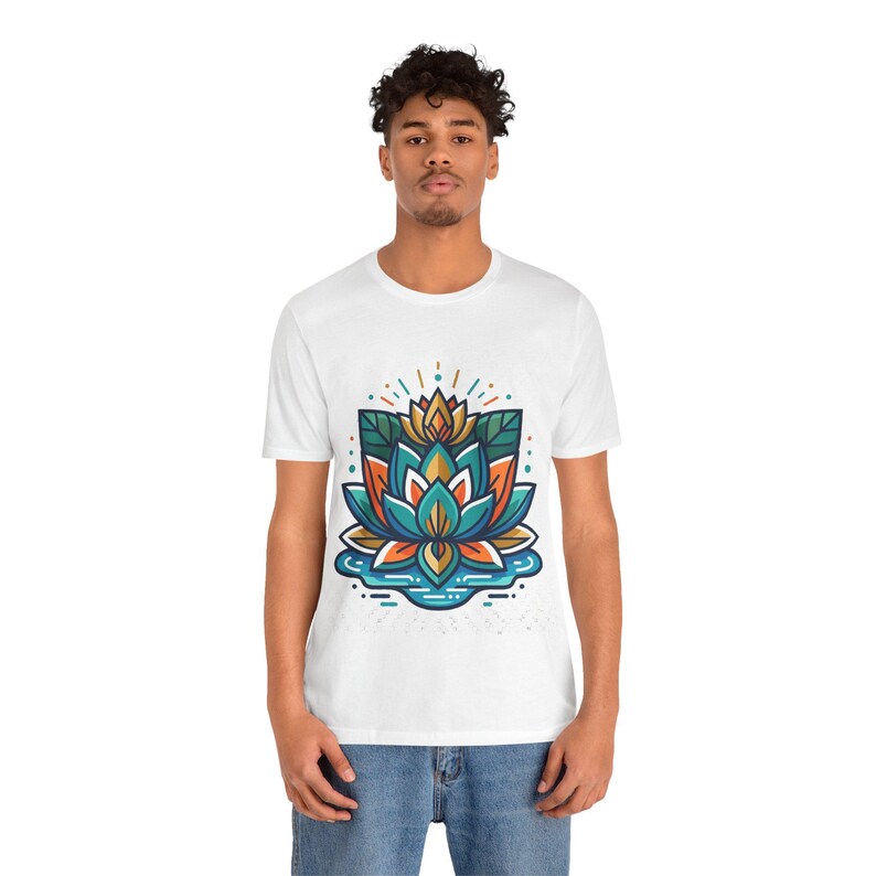 Zen Lotus Flower Mindfulness - Tshirt Bild 4