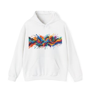 Abstract Paint Splash Colorful - Hoodie image 1