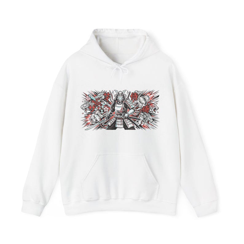 Cyber Samurai Robot Warrior - Hoodie afbeelding 1