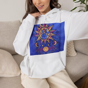 Good Vibes Only Hoodie | Streetwear Aesthetic Sweatshirt | Positive Energy Graphic Pullover | Y2K Aesthetic Clothes | Gi image 3