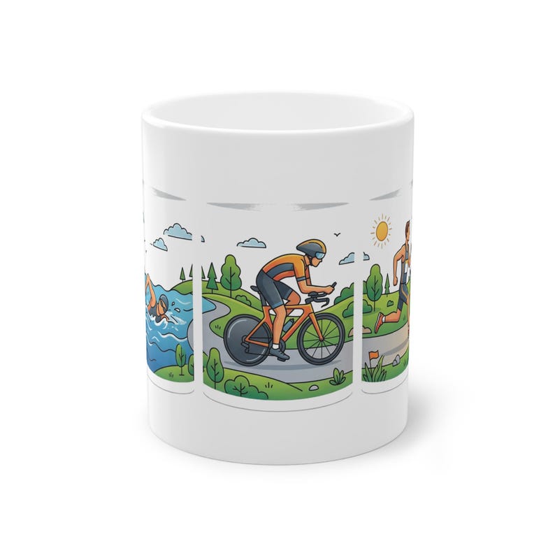Triathlon Swim Bike Run - Mug imagen 1