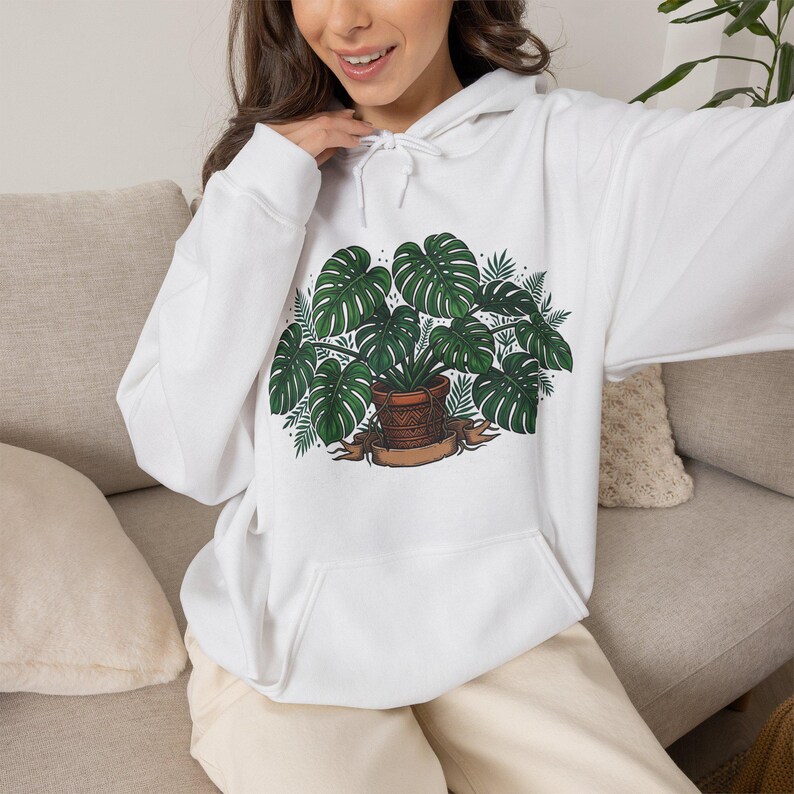 Proud Plant Parent Monstera - Hoodie zdjęcie 5