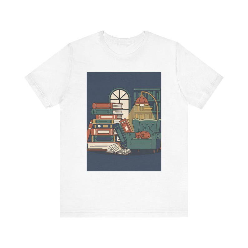 Just One More Chapter Vintage Library Book Lover T-Shirt, Reading Gift, Bookworm Tee, Retro Literature Shirt image 1