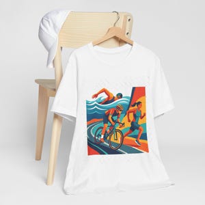 Triathlon Swim Bike Run - Tshirt imagem 4