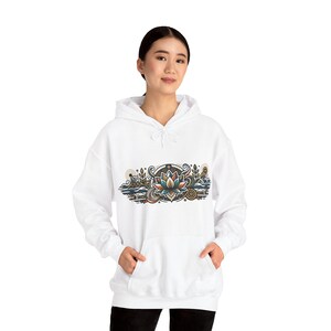 Zen Lotus Flower Mindfulness - Hoodie image 5