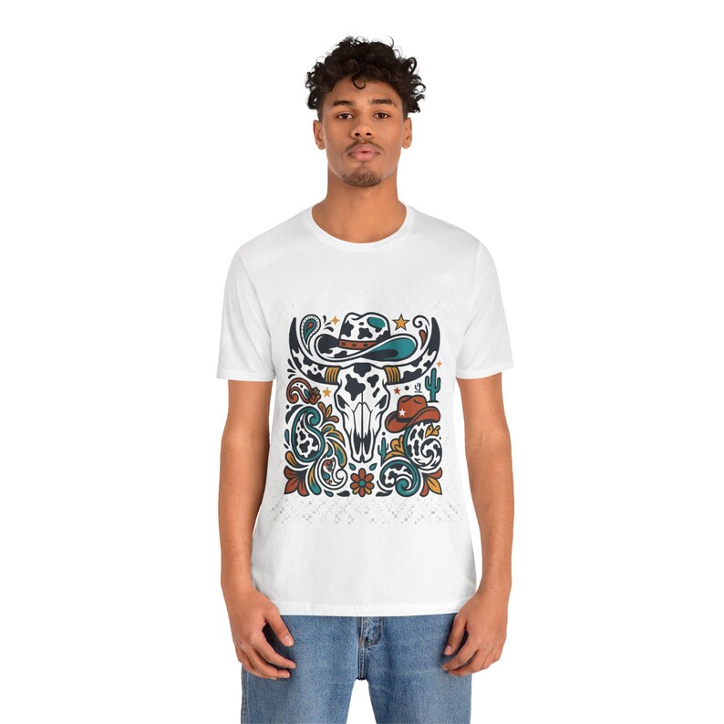 Cow Print Western Style - Tshirt immagine 6