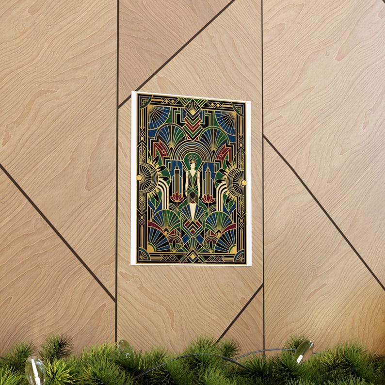 Art Deco Golden Geometry 1920S - Poster imagen 5
