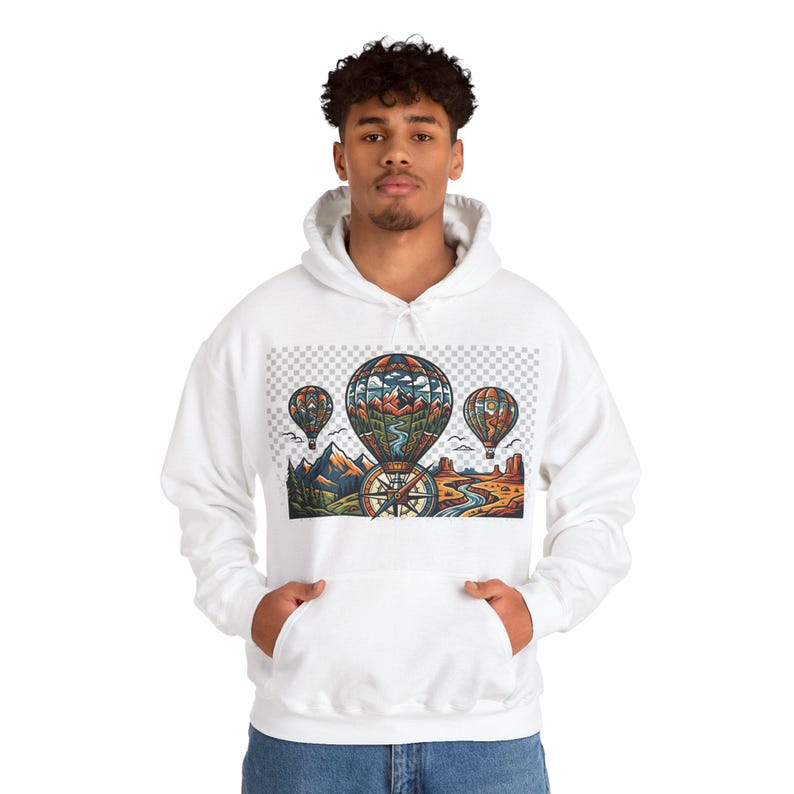 Hot Air Balloon Wanderlust - Hoodie imagem 5