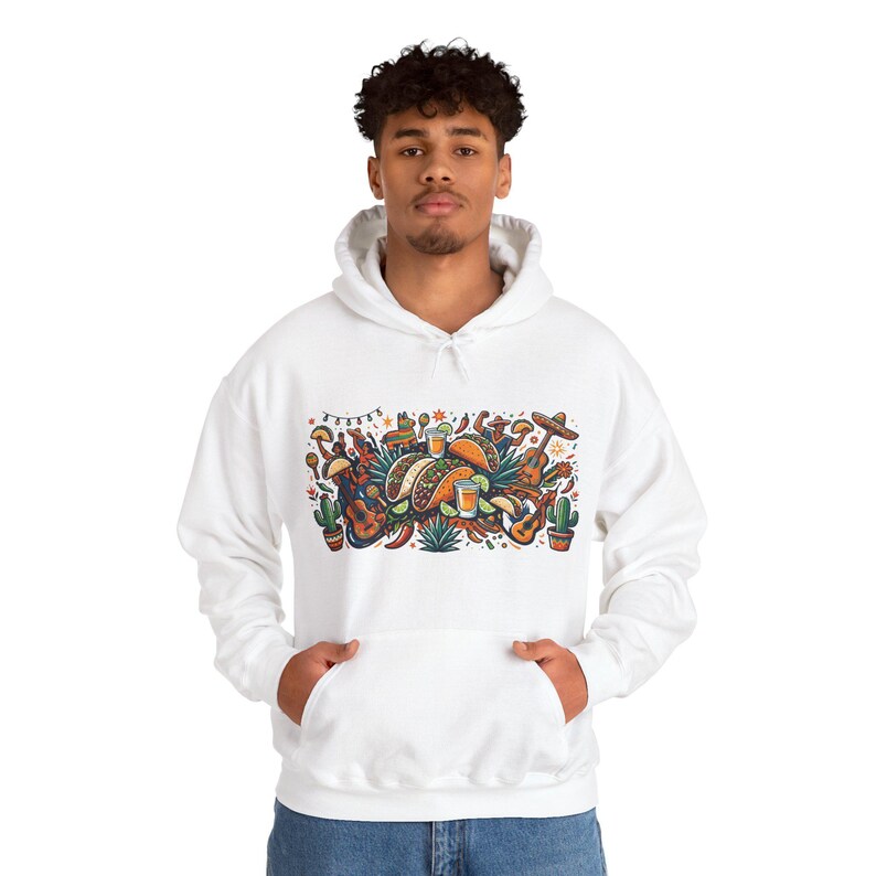 Tacos And Tequila Fiesta - Hoodie image 7