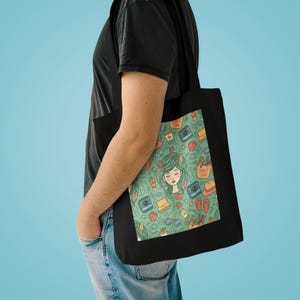 Salty Hair Don't Care Beach Tote Bag, Summer Canvas Tote, Beach Bag Gift, Ocean Lover Bag, Vacation Essential image 3