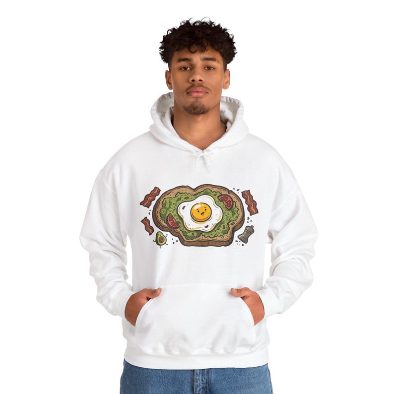 Funny Avocado Toast Breakfast - Hoodie immagine 7