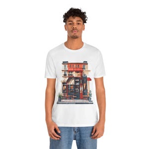 French Cafe Paris Street Scene - Tshirt image 6