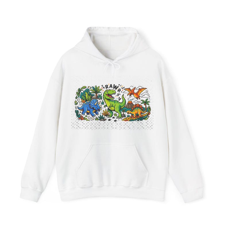 Dinosaur Rawr Kids Fun - Hoodie image 1