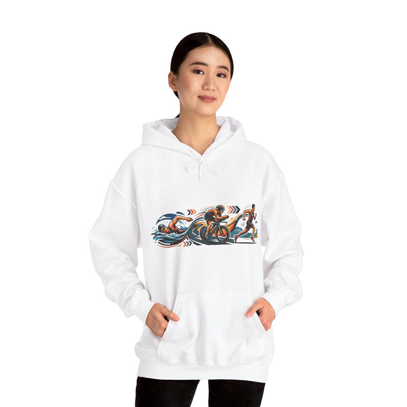 Triathlon Swim Bike Run - Hoodie image 6