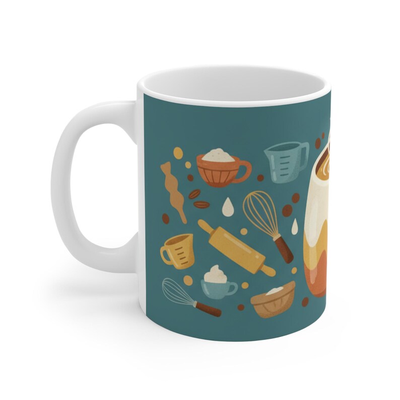 Whisk Taker Funny Baking Mug - Baking Lover Gift, Baker Coffee Cup, Pastry Chef Gift, Kitchen Decor, Baking Pun Mug image 2