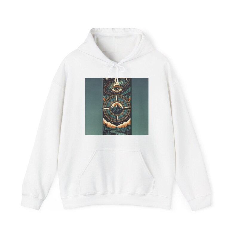 Wander Often Wonder Always Hoodie - Nature Lover Hiking Adventure Pullover, Camping Gift image 1