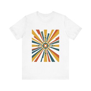 Mid-Century Modern Sunburst Pattern - Tshirt bild 1