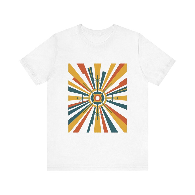 Mid-Century Modern Sunburst Pattern - Tshirt bild 1