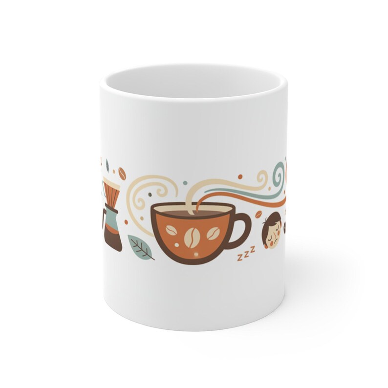 Coffee Before Talkie Mug, Funny Coffee Addict Gift, Ceramic Coffee Cup image 1