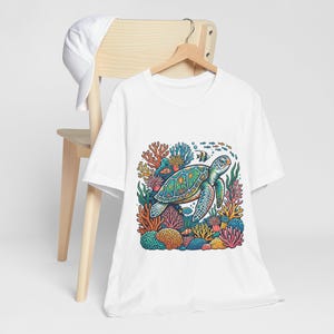 Tropical Sea Turtle Coral Reef - Tshirt imagen 4