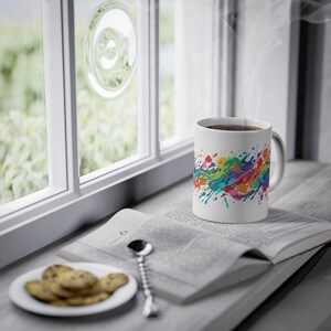 Abstract Paint Splash Colorful - Mug zdjęcie 5