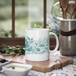 Zen Lotus Flower Mindfulness - Mug image 4