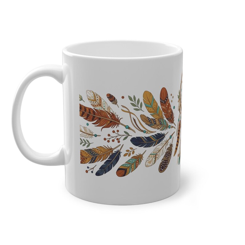 Boho Dreamcatcher Feathers - Mug zdjęcie 2