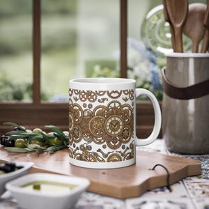Steampunk Gears And Clockwork Brass - Mug image 4