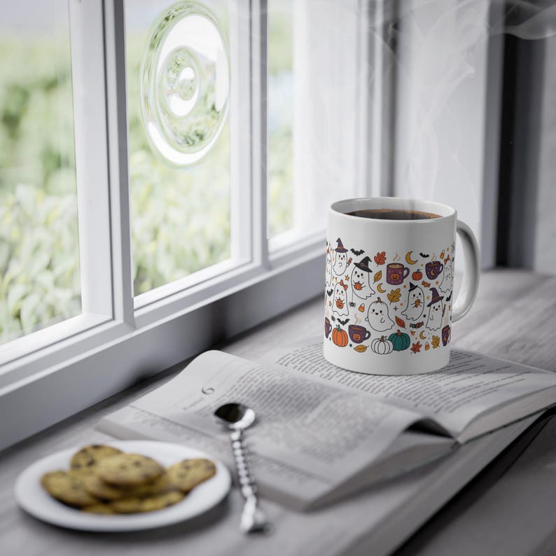 Cute Ghost Boo Halloween - Mug 画像 5
