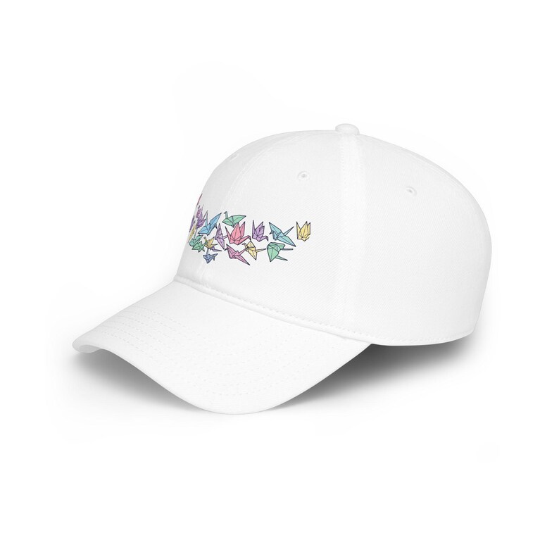 Origami Paper Crane Flock In Pastel - Cap image 2