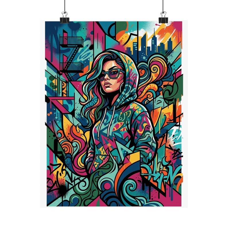Graffiti Urban Street Art Mural - Poster image 1