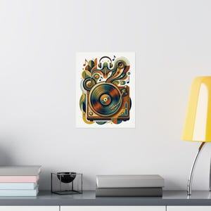Retro Vinyl Record Music Lover - Poster zdjęcie 8